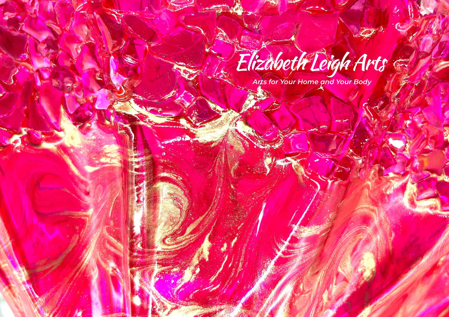 Hot Pink Freeform Decorative Bowl