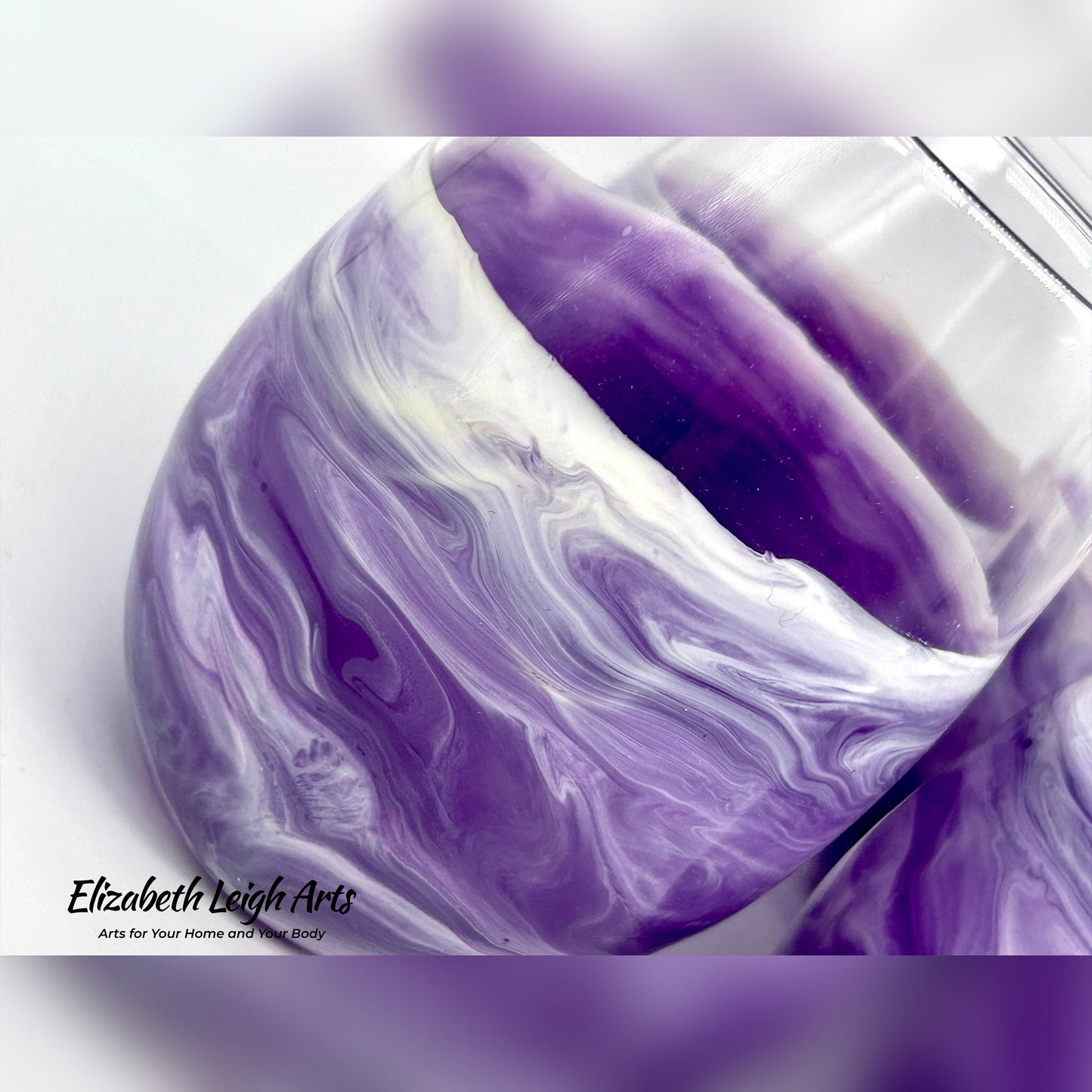 Purple Beach Themed Stemless Wine Glasses, Cocktail Glasses, Beach Decor, Custom Wine Glasses, Luxury Wedding Gift, Purple Glasses