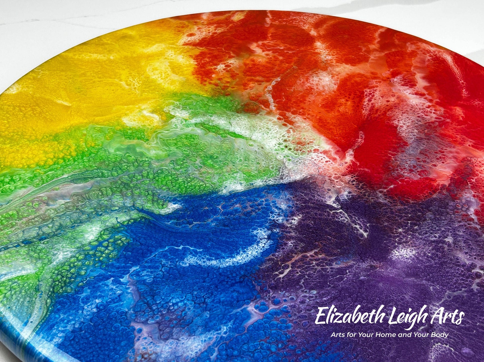 Rainbow Lazy Susan 16" LGBTQ Decor