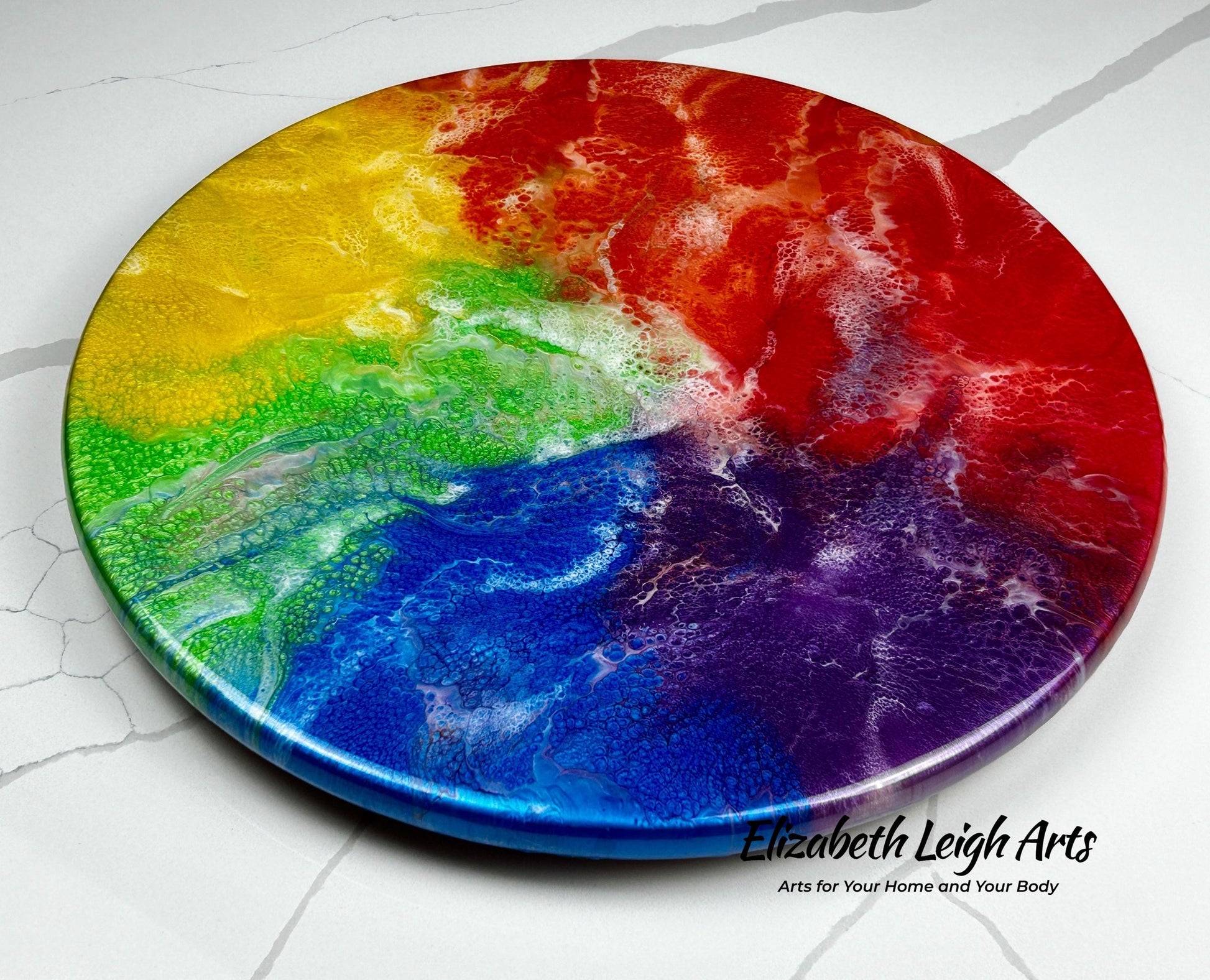 Rainbow Lazy Susan 16" LGBTQ Decor