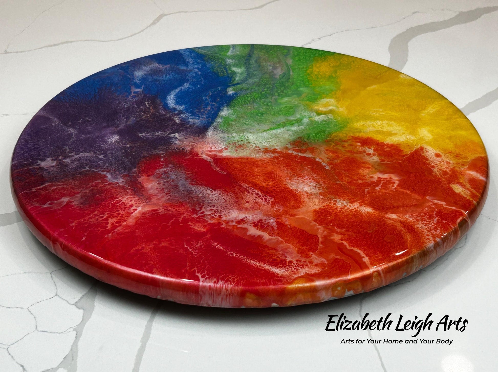 Rainbow Lazy Susan 16" LGBTQ Decor