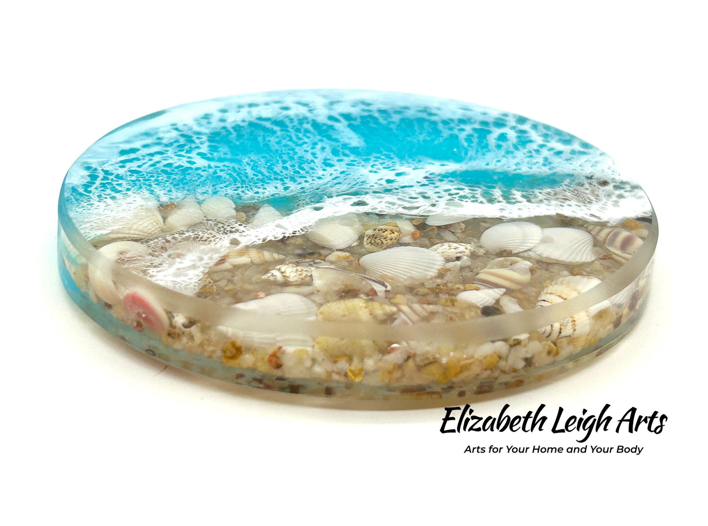 Ocean Coasters Resin and Shells