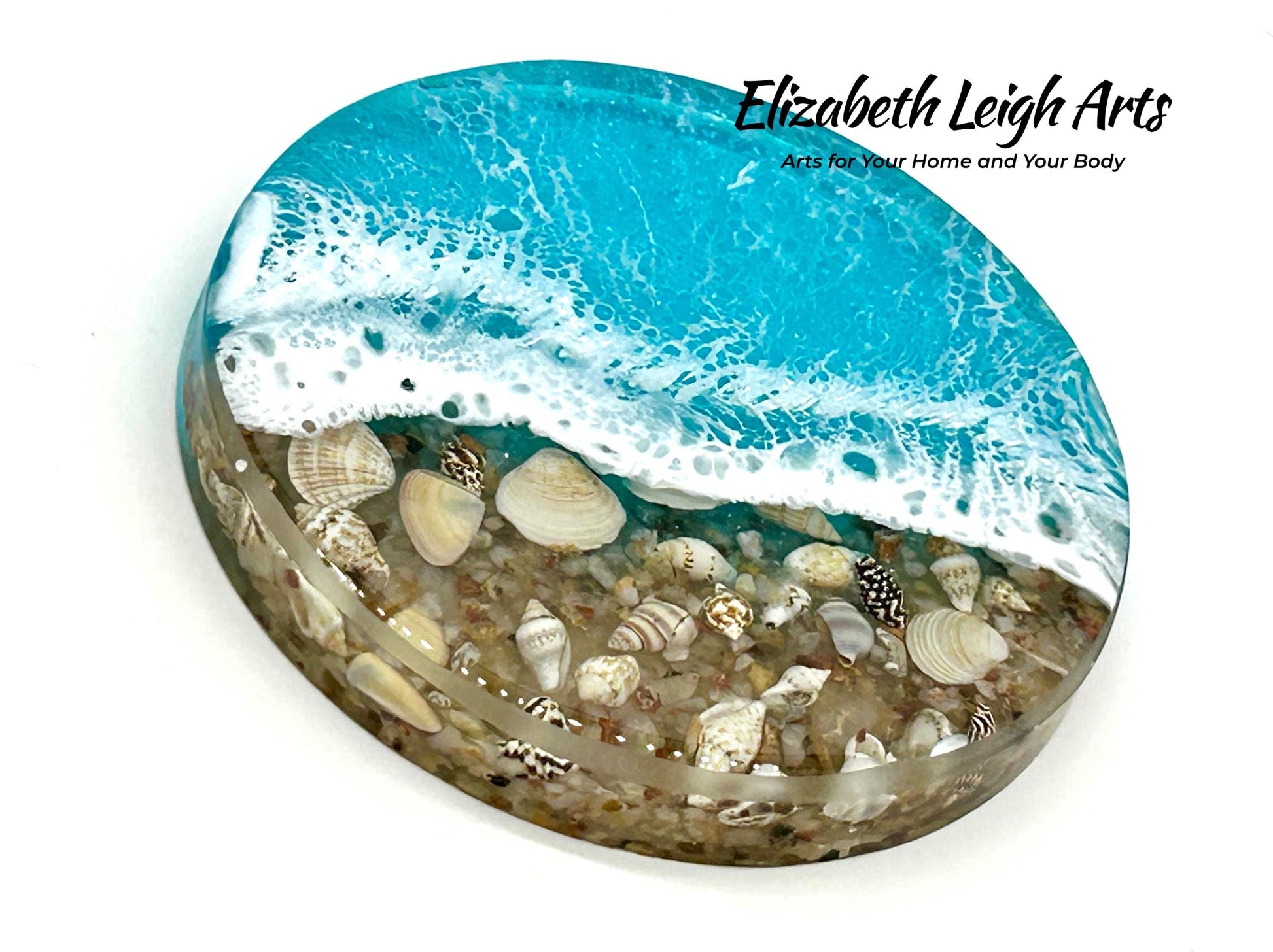 Ocean Coasters Resin and Shells