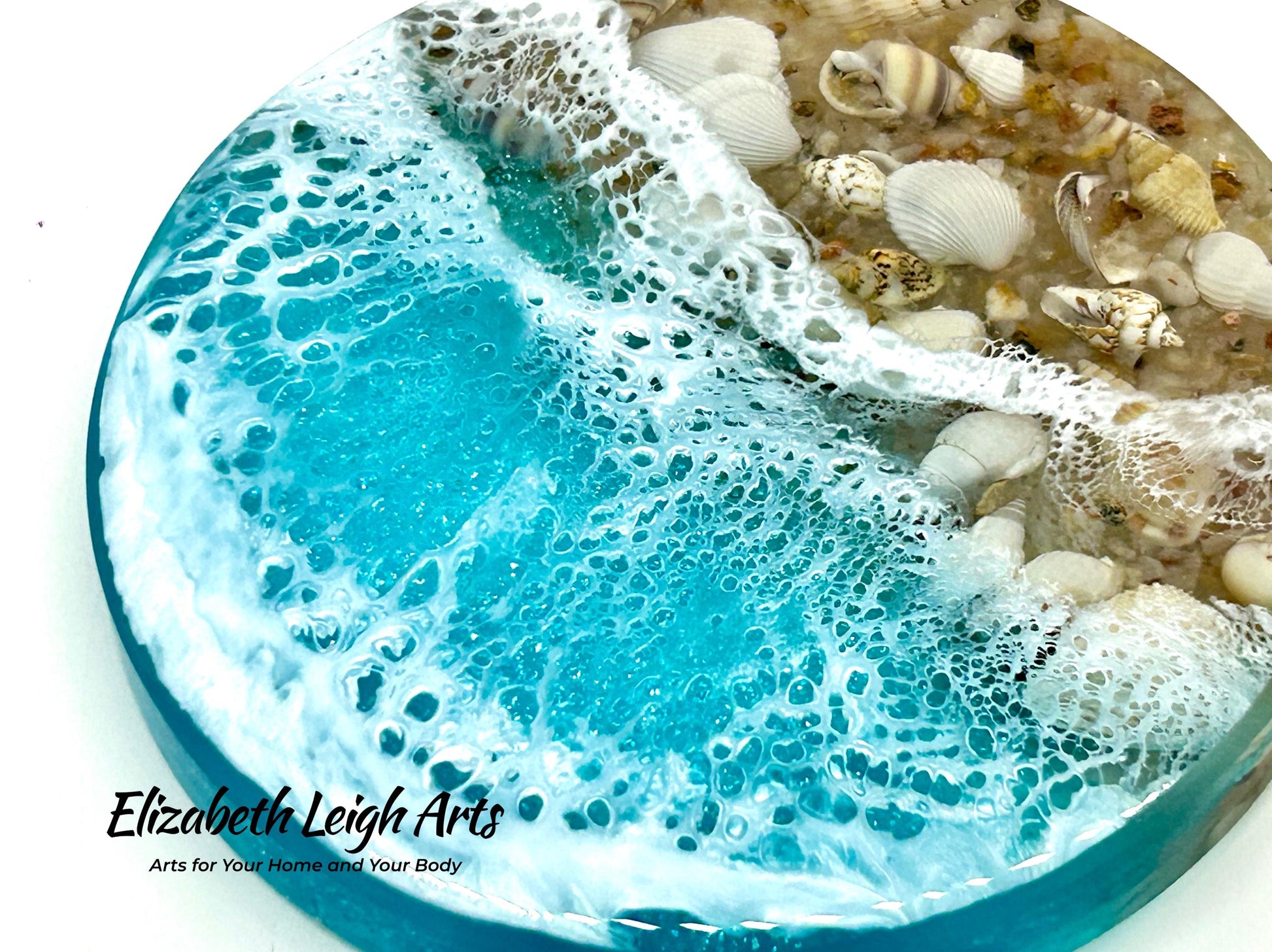 Ocean Coasters Resin and Shells