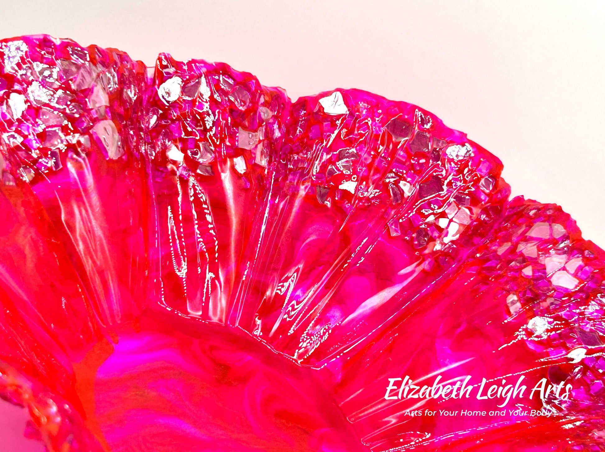 Hot Pink Freeform Decorative Bowl