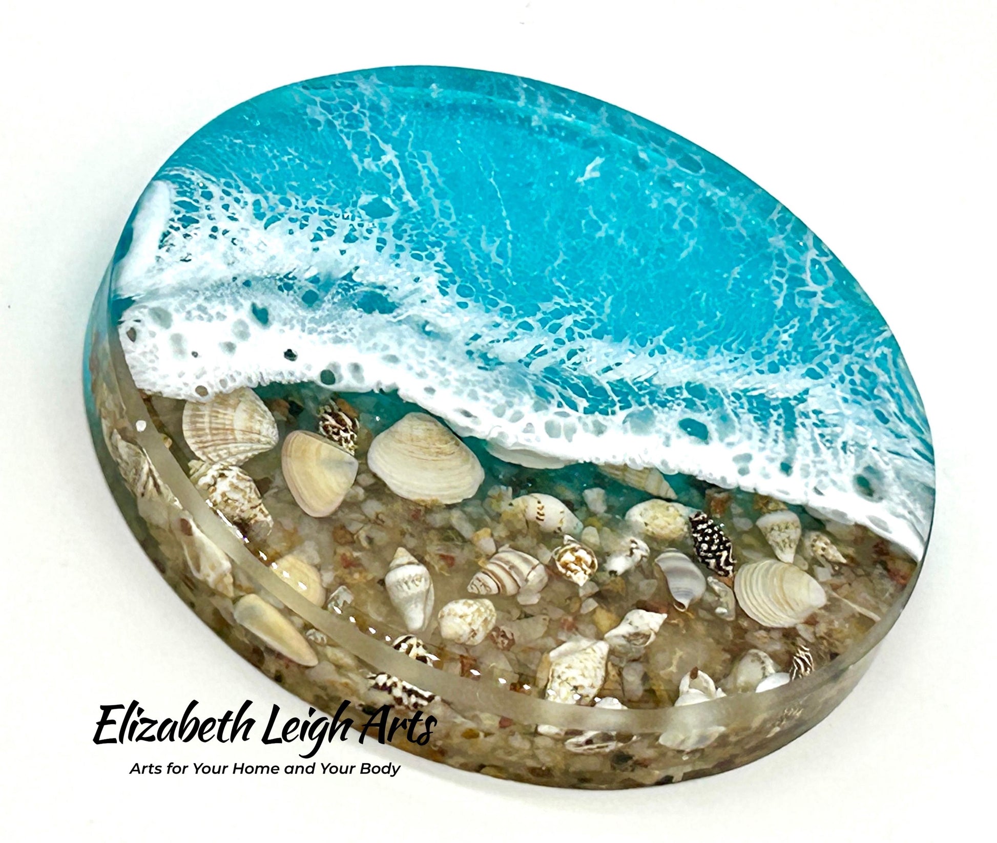 Ocean Coasters Resin and Shells