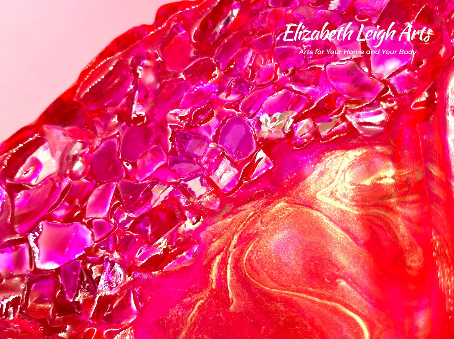 Hot Pink Freeform Decorative Bowl