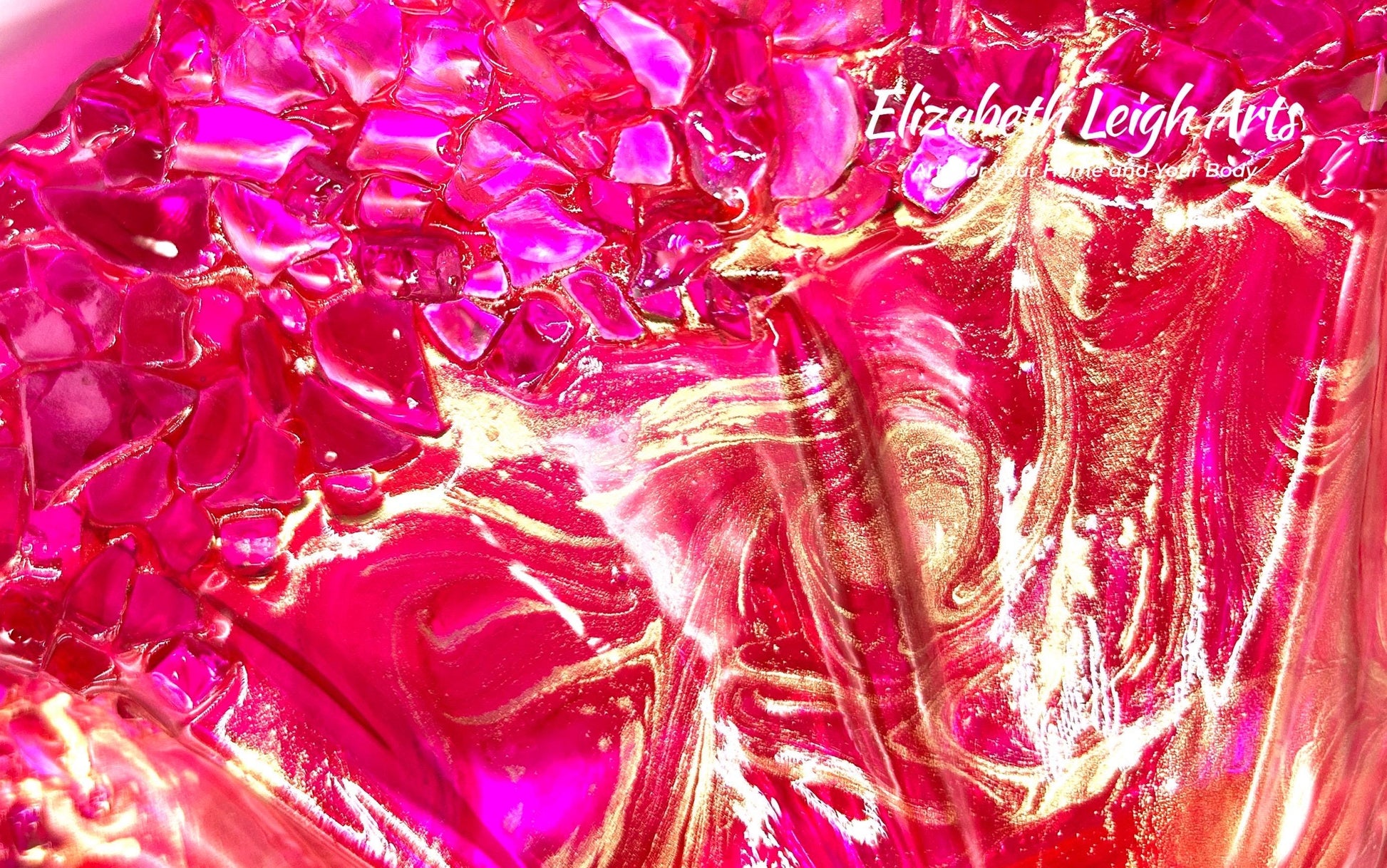 Hot Pink Freeform Decorative Bowl