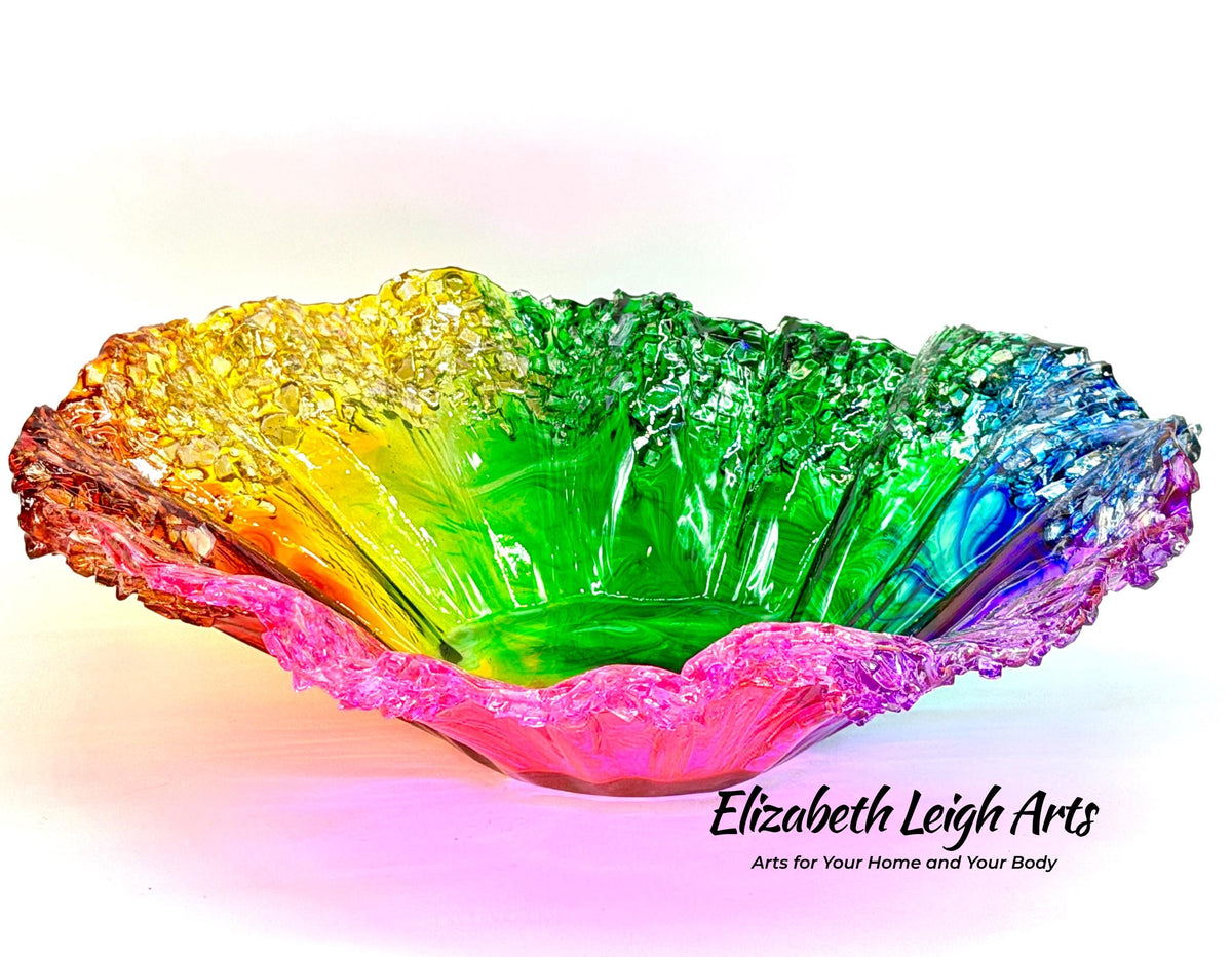 Rainbow Wavy Decorative Bowl In Stock