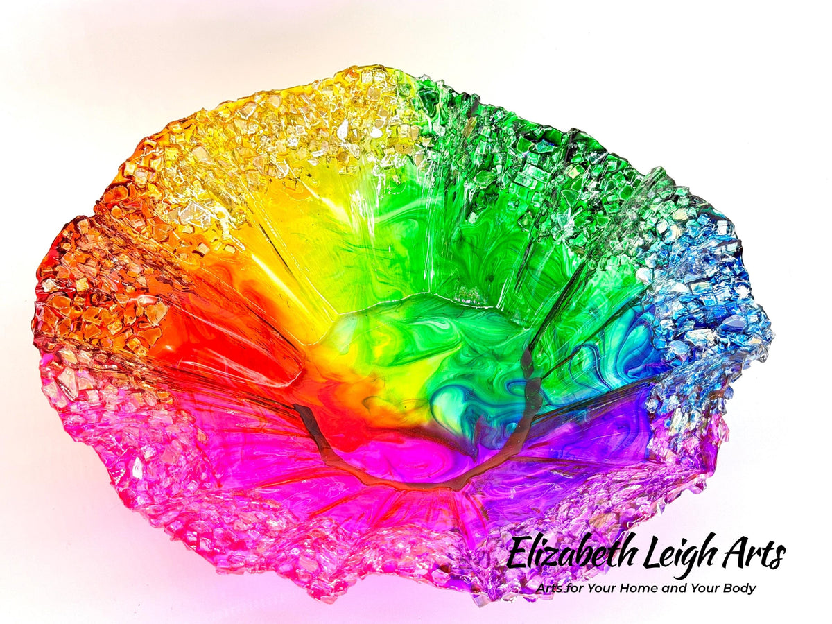 Rainbow Wavy Decorative Bowl In Stock