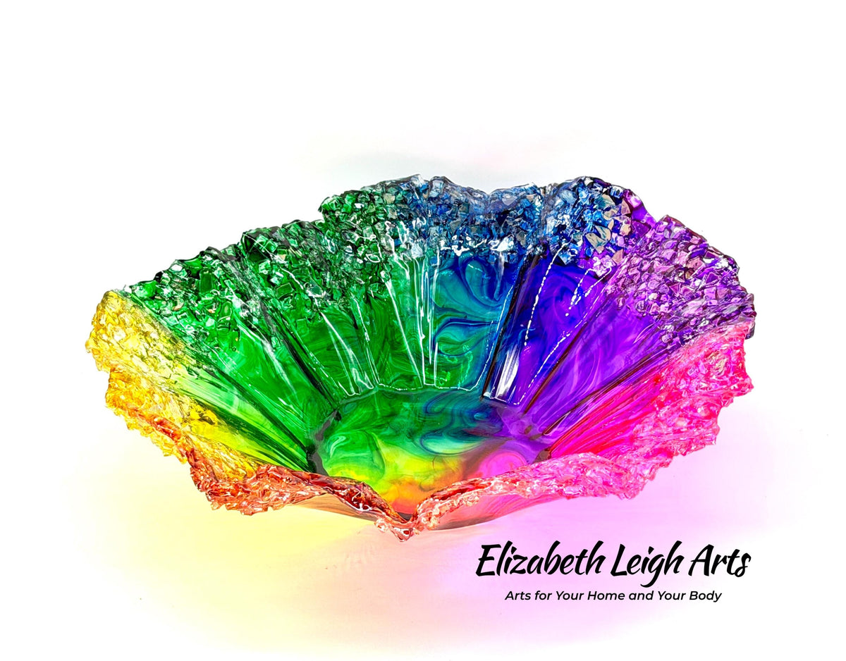 Rainbow Wavy Decorative Bowl In Stock