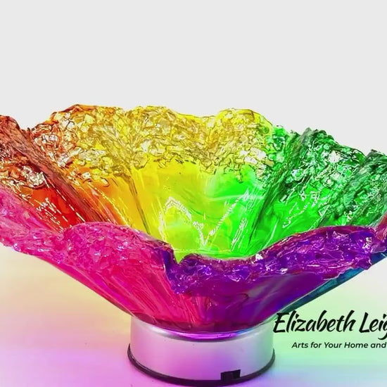 Rainbow Wavy Decorative Bowl In Stock