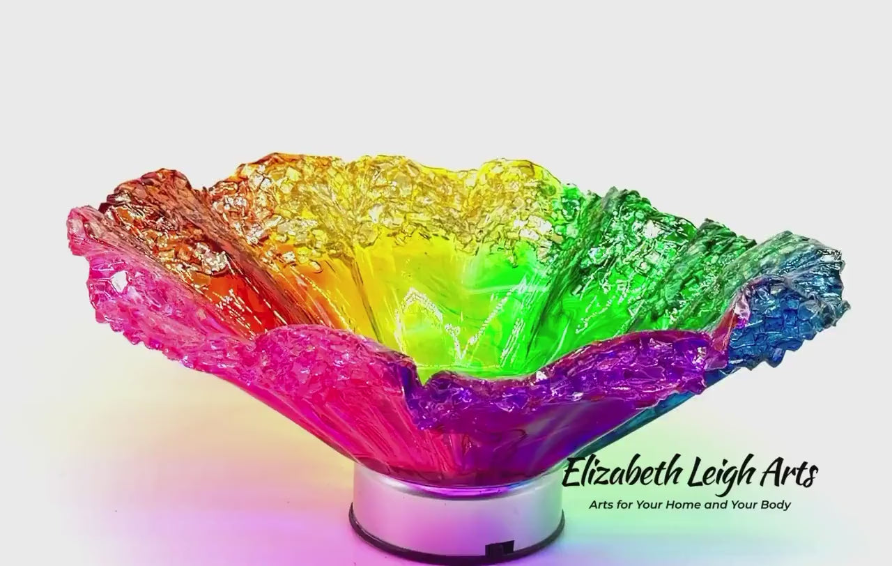 Rainbow Wavy Decorative Bowl In Stock
